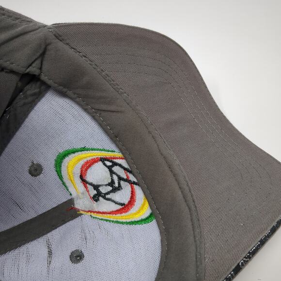 Kauai Slideback Baseball Hat Gray One Size Embroidered Hawaiian Headwear - Picture 8 of 9